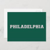 Philadelphia Pennsylvania Briefkaart (Voorkant / Achterkant)
