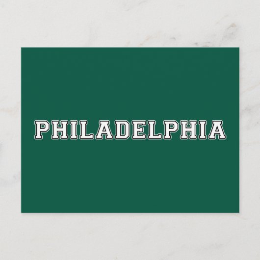 Philadelphia Pennsylvania Briefkaart (Voorkant)