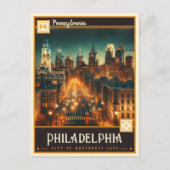 Philadelphia Pennsylvania |  Briefkaart (Voorkant)