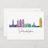 Philadelphia PENNSYLVANIA Briefkaart (Voorkant / Achterkant)