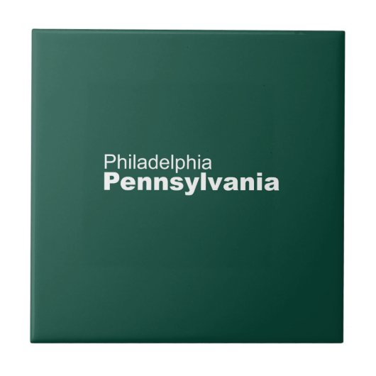 Philadelphia, Pennsylvania Ceramic Tegel Tegeltje (Voorkant)