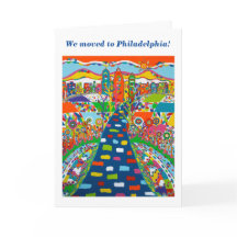Philadelphia, Pennsylvania Change of Address Kaart