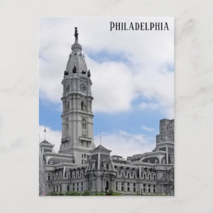 Philadelphia Pennsylvania City Hall Reizen Foto Briefkaart