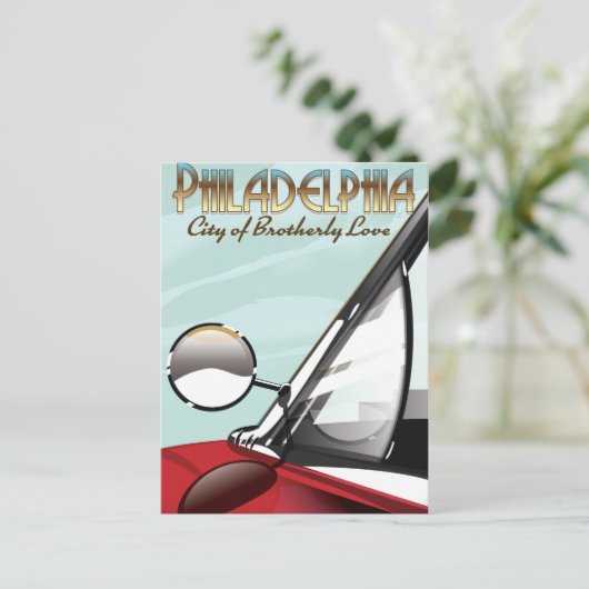 Philadelphia, Pennsylvania "City of Brotherly Love Briefkaart (Staand voorkant)