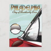 Philadelphia, Pennsylvania "City of Brotherly Love Briefkaart (Voorkant)