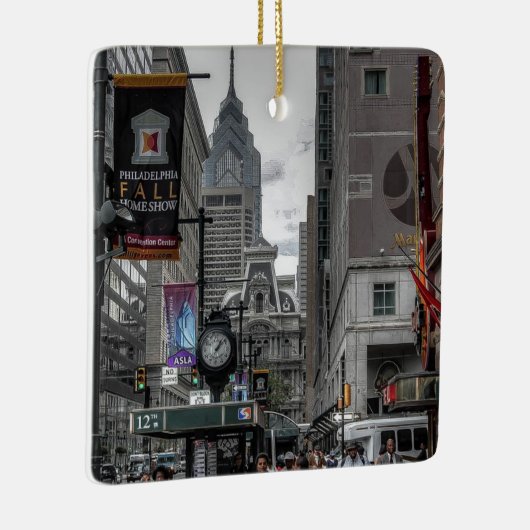 Philadelphia, Pennsylvania City Photo Keepomwille Keramisch Ornament (Rechts)