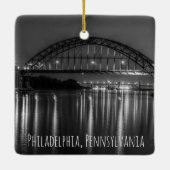 Philadelphia, Pennsylvania City Photo Keepomwille Keramisch Ornament (Achterkant)