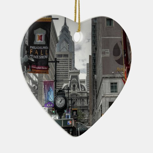 Philadelphia, Pennsylvania City Photo Keepomwille Keramisch Ornament (Rechts)
