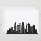 Philadelphia Pennsylvania City Skyline Wedding Inv Kaart (Achterkant)