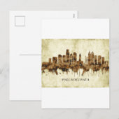 Philadelphia Pennsylvania Cityscape Feestdagenkaart (Voorkant / Achterkant)