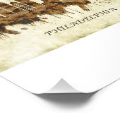 Philadelphia Pennsylvania Cityscape Foto Afdruk (Hoek)