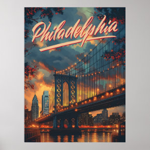 Philadelphia, Pennsylvania: Een Vintage Poster