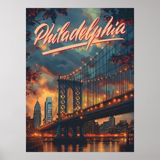 Philadelphia, Pennsylvania: Een Vintage Poster (Voorkant)