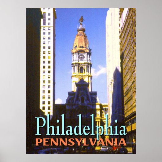Philadelphia Pennsylvania - Fine Art Poster (Voorkant)