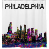 Philadelphia, Pennsylvania, graffiti Douchegordijn (Voorkant)