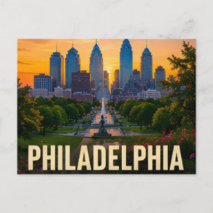 Philadelphia Pennsylvania Historische Amerikaanse Briefkaart
