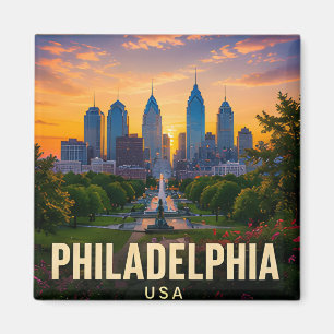 Philadelphia Pennsylvania Historische Amerikaanse Magneet