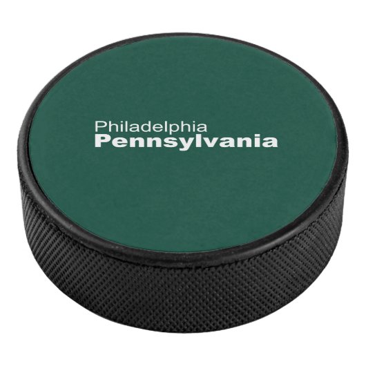Philadelphia, Pennsylvania Hockey Puck (3/4)