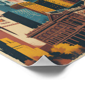 Philadelphia Pennsylvania Illustration Travel Art Poster (Hoek)