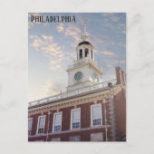 Philadelphia Pennsylvania Independence Hall Travel Briefkaart (Voorkant)
