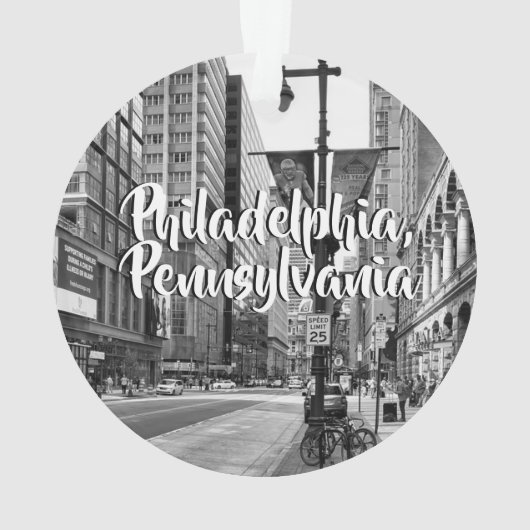 Philadelphia, Pennsylvania Keepomwille Souvenir Ornament (achterkant)