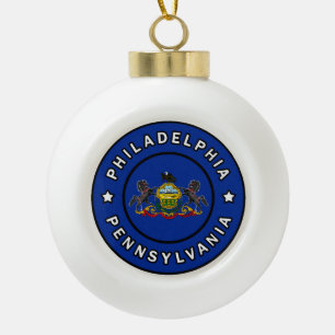 Philadelphia Pennsylvania Keramische Bal Ornament