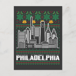 Philadelphia Pennsylvania Lelijke Kerstmis Briefkaart