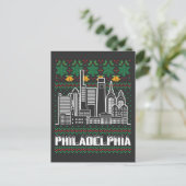 Philadelphia Pennsylvania Lelijke Kerstmis Briefkaart (Staand voorkant)