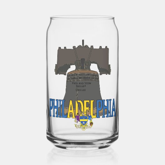 Philadelphia Pennsylvania Liberty Bell Blikvorm Glas (Links)