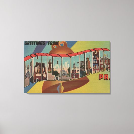 Philadelphia, Pennsylvania (Liberty Bell) Canvas Afdruk (Voorkant)