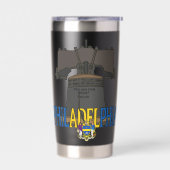 Philadelphia Pennsylvania Liberty Bell Geïsoleerde Drinkbeker (Links)