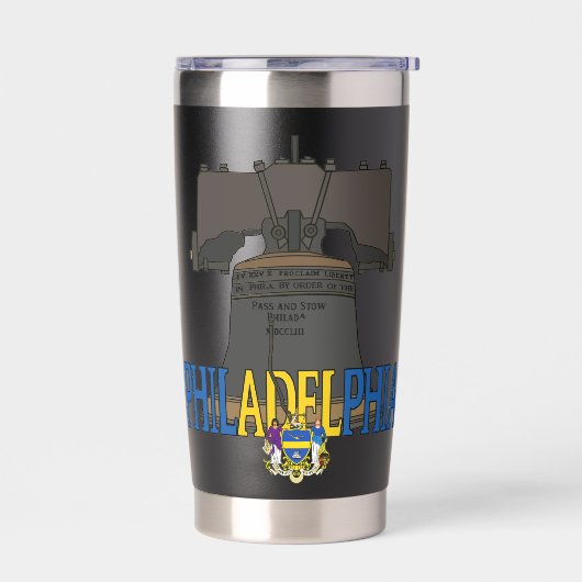 Philadelphia Pennsylvania Liberty Bell Geïsoleerde Drinkbeker (Links)