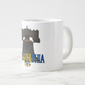 Philadelphia Pennsylvania Liberty Bell Grote Koffiekop (Voorkant rechts)