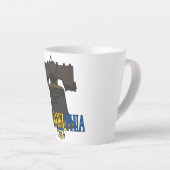 Philadelphia Pennsylvania Liberty Bell Latte Mok (Rechterhoek)