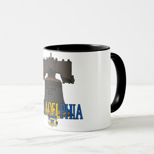 Philadelphia Pennsylvania Liberty Bell Mok (Voorkant rechts)