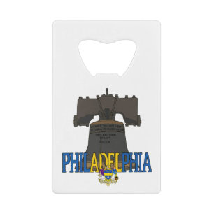 Philadelphia Pennsylvania Liberty Bell Opener Creditkaart Flessenopener