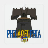 Philadelphia Pennsylvania Liberty Bell Ornament (Achterkant)