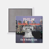 Philadelphia Pennsylvania Magnet (Voorkant / Achterkant)