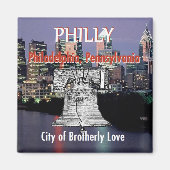 Philadelphia Pennsylvania Magnet (Voorkant)
