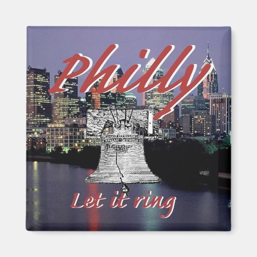 Philadelphia Pennsylvania Magnet (Voorkant)