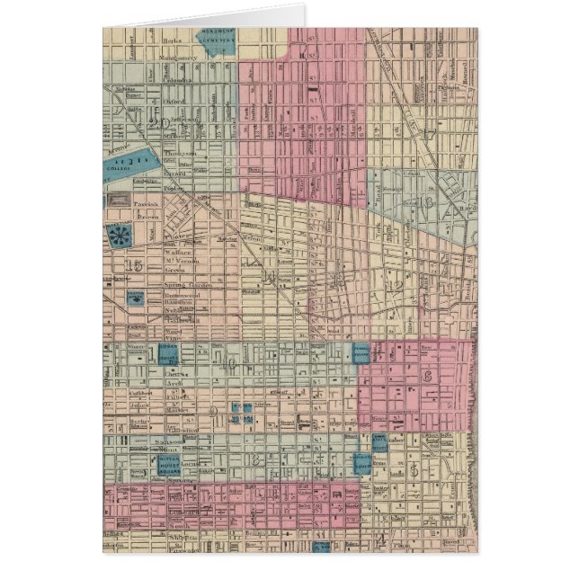 Philadelphia, Pennsylvania Map (Voorkant)