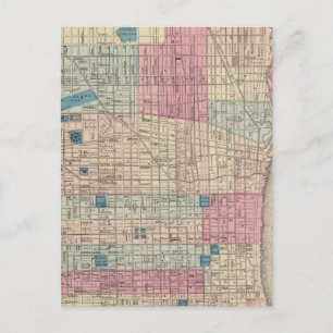 Philadelphia, Pennsylvania Map Briefkaart