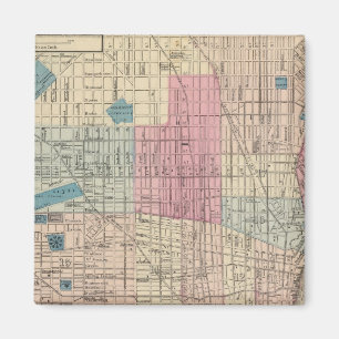 Philadelphia, Pennsylvania Map Magneet