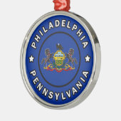 Philadelphia Pennsylvania Metalen Ornament (Links)