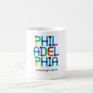 Philadelphia Pennsylvania Mid Century, Pop Art, Koffiemok