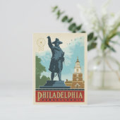 Philadelphia, Pennsylvania | Onafhankelijkheidszaa Briefkaart (Staand voorkant)