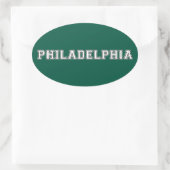 Philadelphia Pennsylvania Ovale Sticker (Tas)