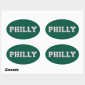 Philadelphia Pennsylvania Ovale Sticker (Vel)