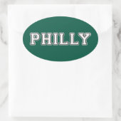 Philadelphia Pennsylvania Ovale Sticker (Tas)