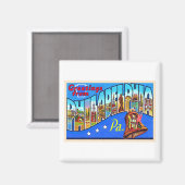 Philadelphia Pennsylvania PA Large Letter Briefkaa Magneet (Voorkant / Achterkant)